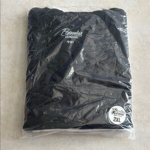 Popular Demand Two Plain T-Shirts (one black/one white)